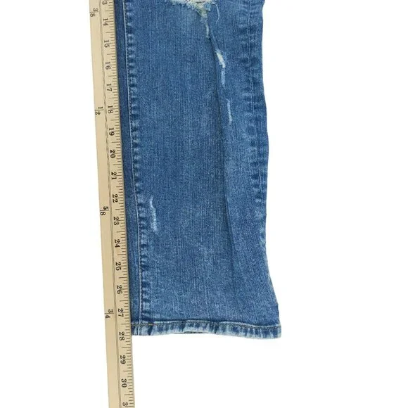 Torrid Jeans Boyfriend Straight Distressed Destroyed Plus Sz 20 Stretch HighRise - Picture 9 of 13